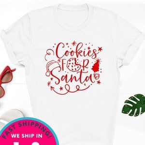 Cookies for Santa shirt unisex gildan Christmas